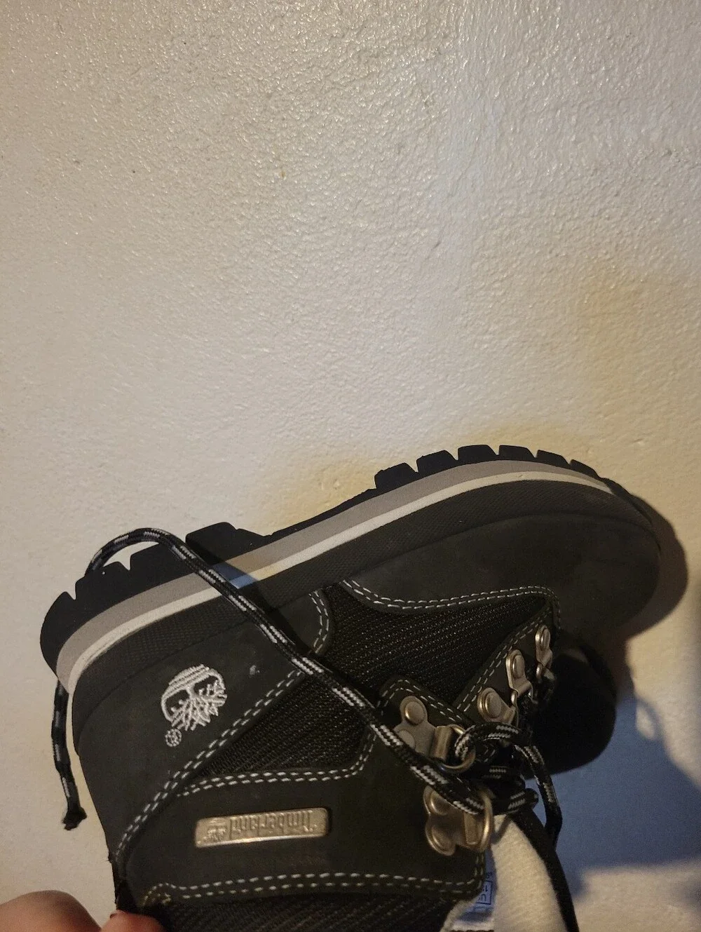 Boys Kids Timberland Euro Hiker Nubuck Boots Size 13.5
